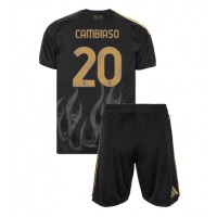Dječji Nogometni Dres Juventus Andrea Cambiaso #20 Rezervni 2026-27 Kratak Rukav (+ Kratke hlače)